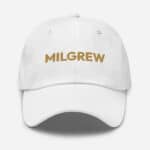 milgrew signature dad hat white