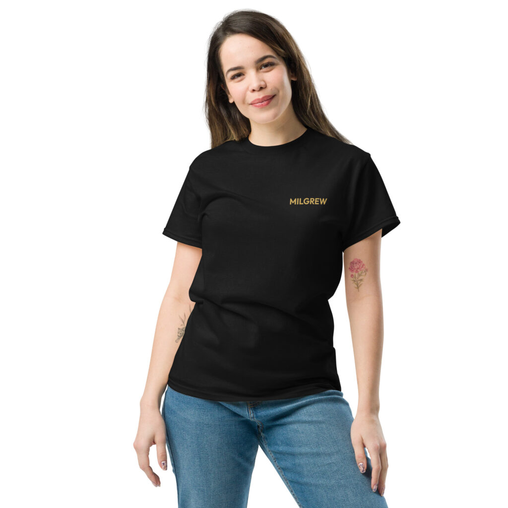 milgrew signature women's classic tee black